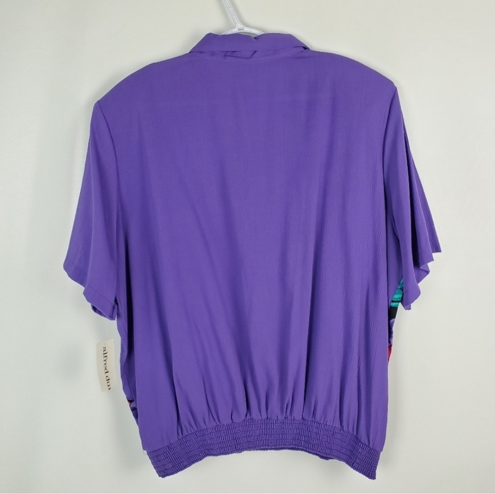 Alfred Dunner Vintage Top With Shoulder Pads Sz 22W - Picture 6 of 9